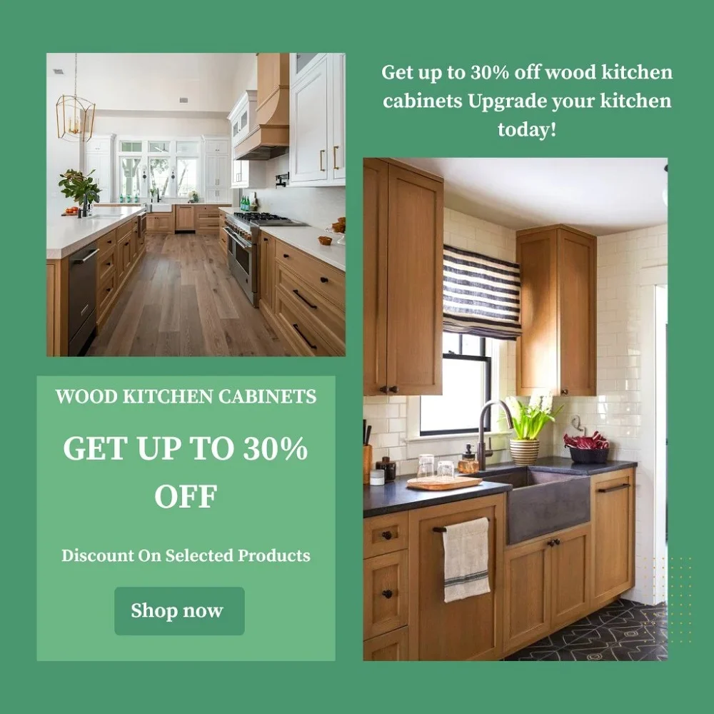 wood kitchen cabinets