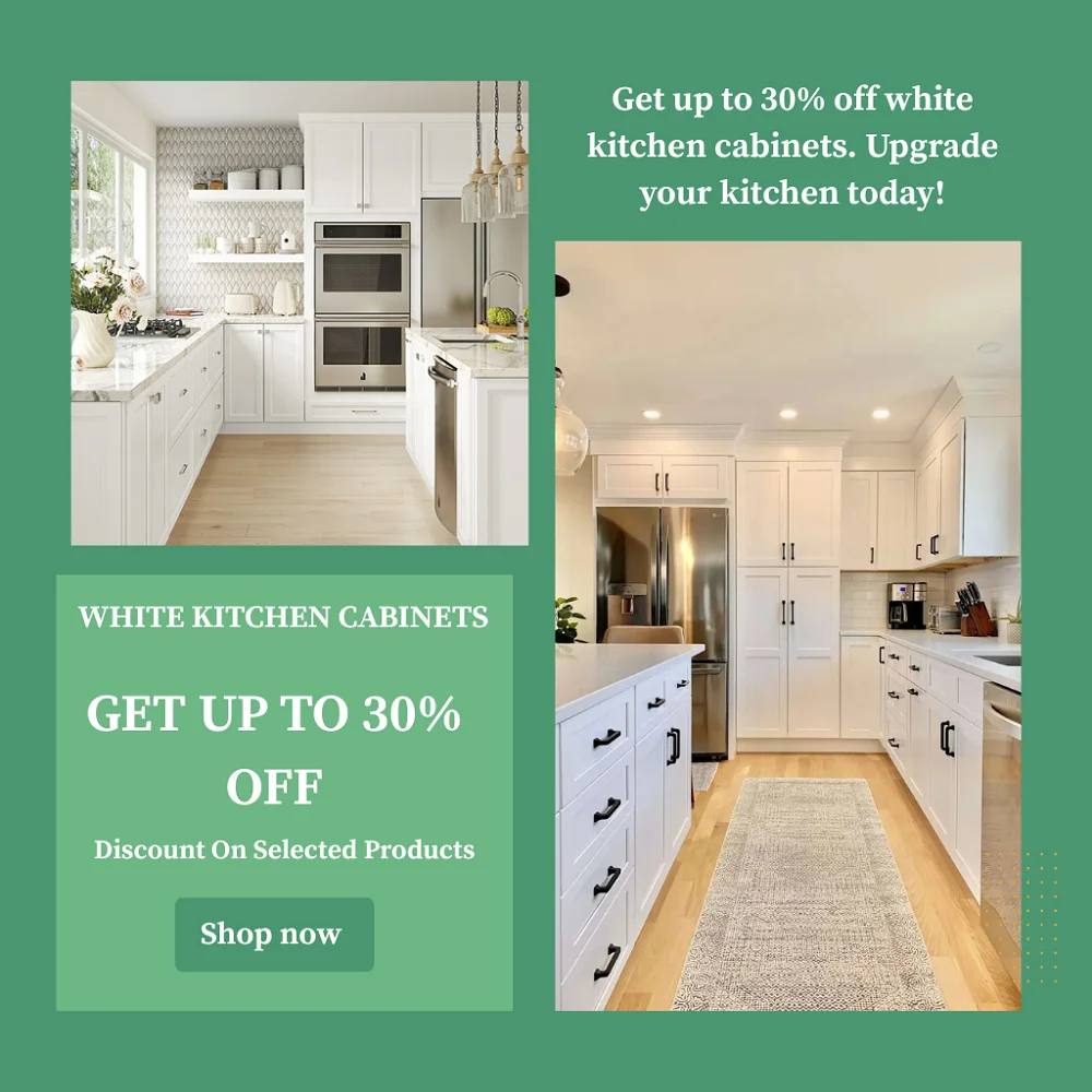 white kitchen cabinets